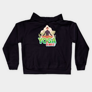 Yoga Just Do It, Yoga Time Kids Hoodie